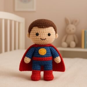 Superhero Doll Crochet Pattern | Amigurumi PDF Tutorial Instant Download