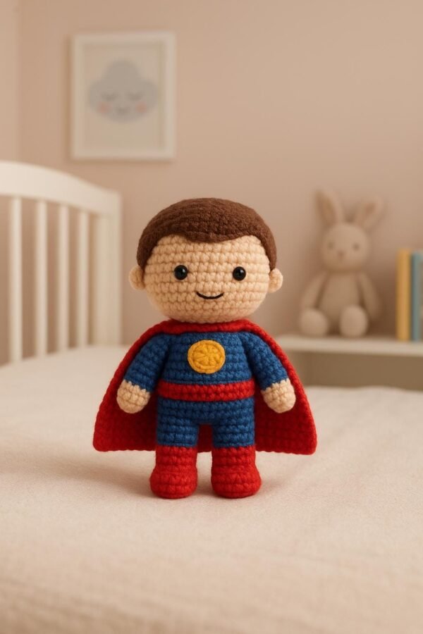 Superhero Doll Crochet Pattern | Amigurumi PDF Tutorial Instant Download