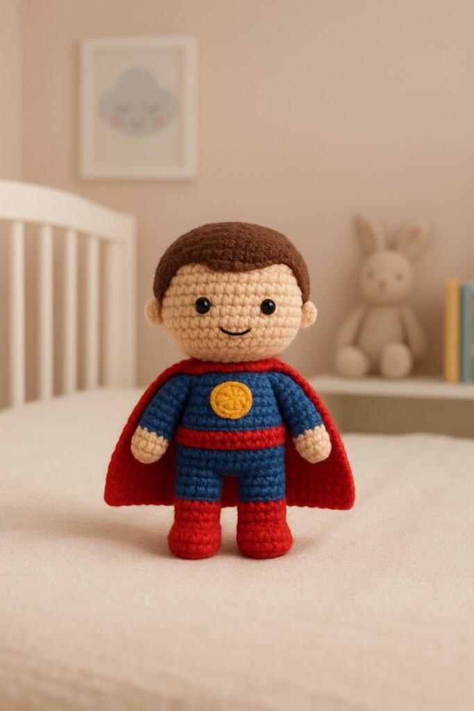Superhero Doll Crochet Pattern | Amigurumi PDF Tutorial Instant Download