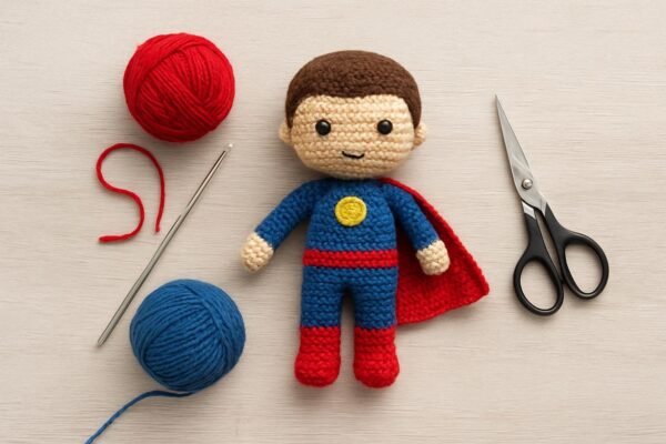 Superhero Doll Crochet Pattern | Amigurumi PDF Tutorial Instant Download