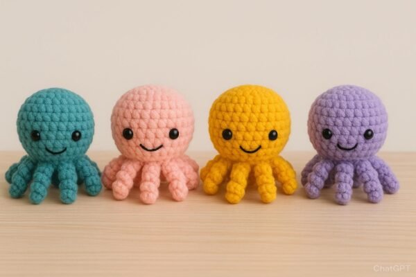 No-Sew Baby Octopus Crochet Pattern | Squishy Amigurumi PDF Tutorial