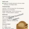 Crochet Coaster Pattern PDF, Round Coasters & Basket Holder, Beginner Crochet Pattern, Modern Home Decor