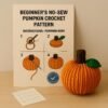 Easy Crochet Pumpkin Pattern, Textured Amigurumi PDF, Fall Halloween Decor (Beginner Friendly)