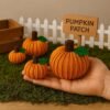 Easy Crochet Pumpkin Pattern, Textured Amigurumi PDF, Fall Halloween Decor (Beginner Friendly)