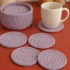 il_fullxfull.7198332663_wim4.jpg Crochet Coaster Pattern with Holder: Easy Round Coasters (PDF Pattern)