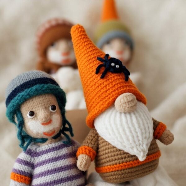 Halloween Gnome Crochet Pattern, Spooky Amigurumi PDF (Digital Download)