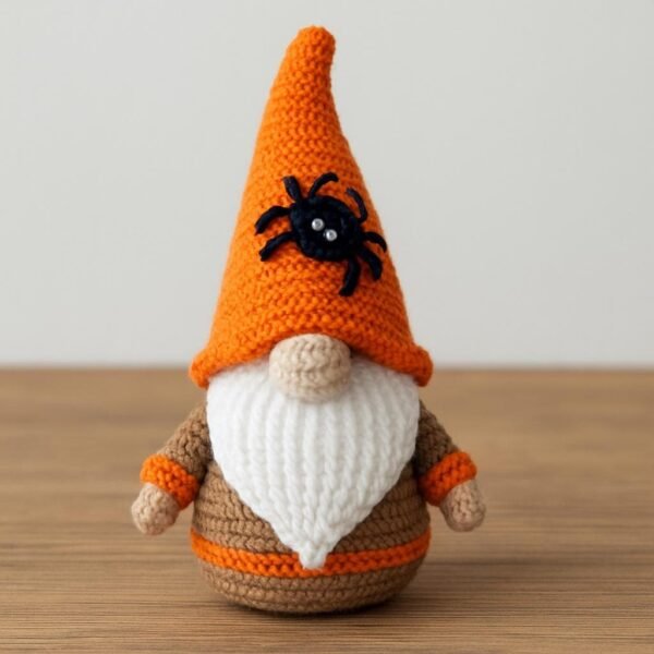 Halloween Gnome Crochet Pattern, Spooky Amigurumi PDF (Digital Download)