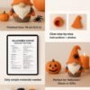 Halloween Gnome Crochet Pattern, Spooky Amigurumi PDF (Digital Download)