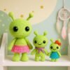 il_fullxfull.7203125264_gm6l.jpg Alien Crochet Pattern Bundle, Amigurumi Plushie, Keychain Toy (PDF Download)