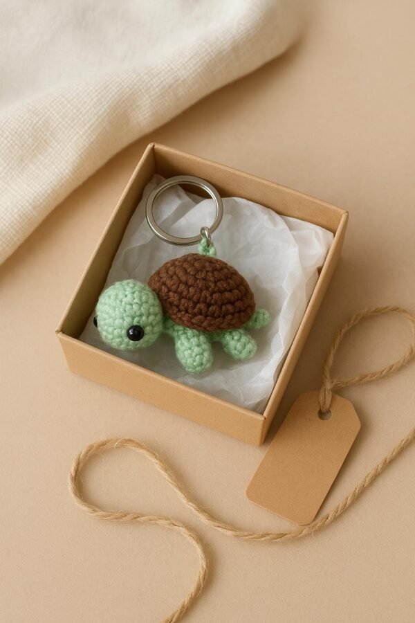 Turtle Crochet Pattern PDF | Beginner-Friendly Amigurumi Keychain DIY