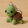 il_fullxfull.7207900565_7xkv.jpg Mini Turtle Crochet Pattern PDF | Amigurumi Animal Keychain DIY Tutorial