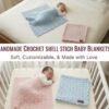 Easy Shell Stitch Crochet Baby Blanket Pattern: Beginner PDF (Digital Download