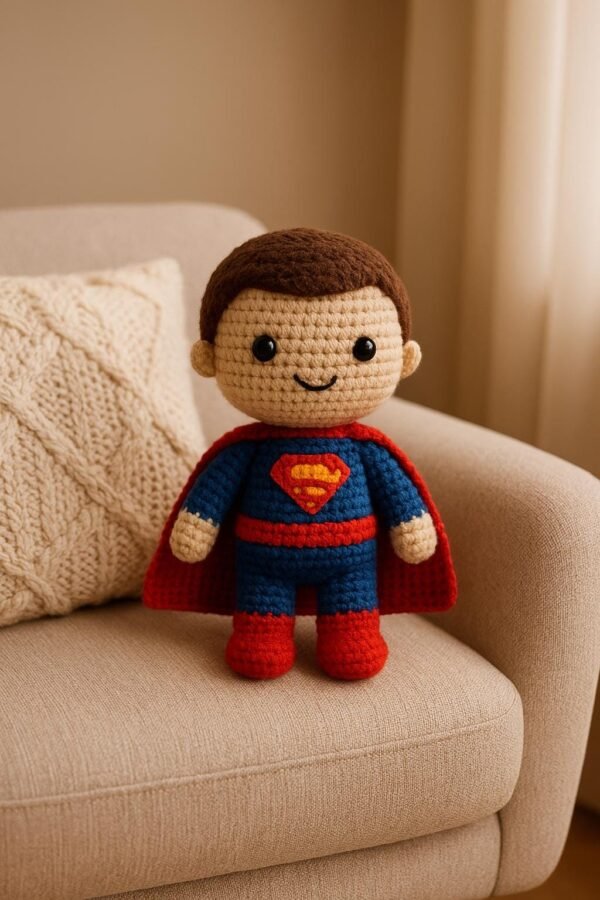 Superhero Doll Crochet Pattern | Amigurumi PDF Tutorial Instant Download