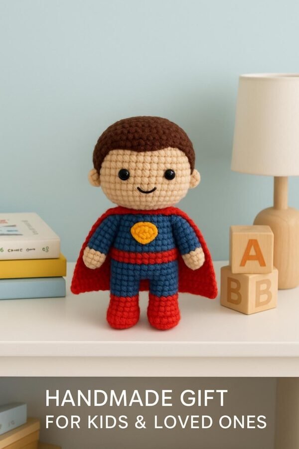 Superhero Doll Crochet Pattern | Amigurumi PDF Tutorial Instant Download