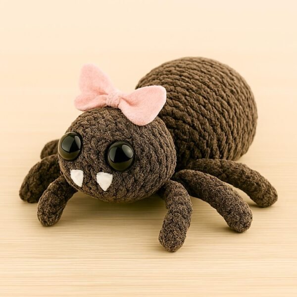il_fullxfull.7222742052_eexz.jpg Crochet Spider Plush Pattern PDF β Amigurumi Halloween Toy, Soft Stuffed Animal, Beginner Friendly