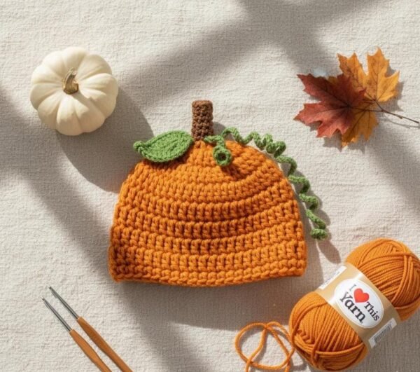il_fullxfull.7227068522_sfnj.jpg Baby Pumpkin Hat Crochet Pattern, Newborn to Child Sizes, Fall Beanie (PDF Download)