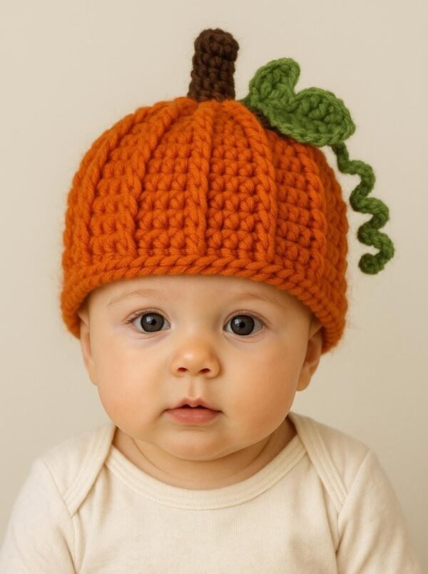 il_fullxfull.7227119486_hnvb.jpg Baby Pumpkin Hat Crochet Pattern, Newborn to Child Sizes, Fall Beanie (PDF Download)