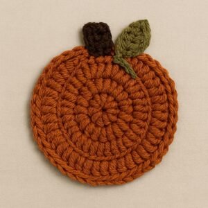 Pumpkin Coaster Crochet Pattern PDF | Beginner-Friendly Fall Decor | Quick Easy Gift | Halloween & Thanksgiving Home