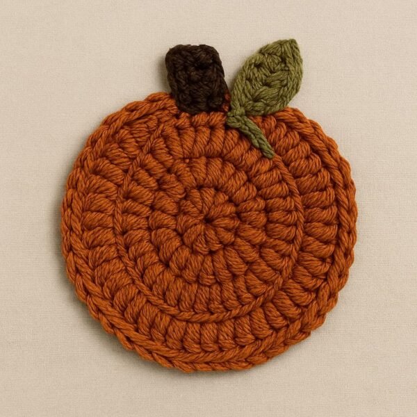 il_fullxfull.7228479997_2as6.jpg Pumpkin Coaster Crochet Pattern PDF | Beginner-Friendly Fall Decor | Quick Easy Gift | Halloween & Thanksgiving Home
