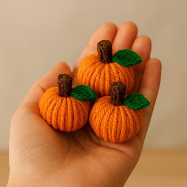 Easy Crochet Pumpkin Pattern, Textured Amigurumi PDF, Fall Halloween Decor (Beginner Friendly)