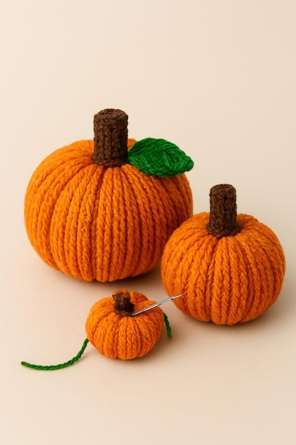 Easy Crochet Pumpkin Pattern, Textured Amigurumi PDF, Fall Halloween Decor (Beginner Friendly)