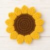 Sunflower Coaster Crochet Pattern | Basket, Lid, Trivet (PDF)