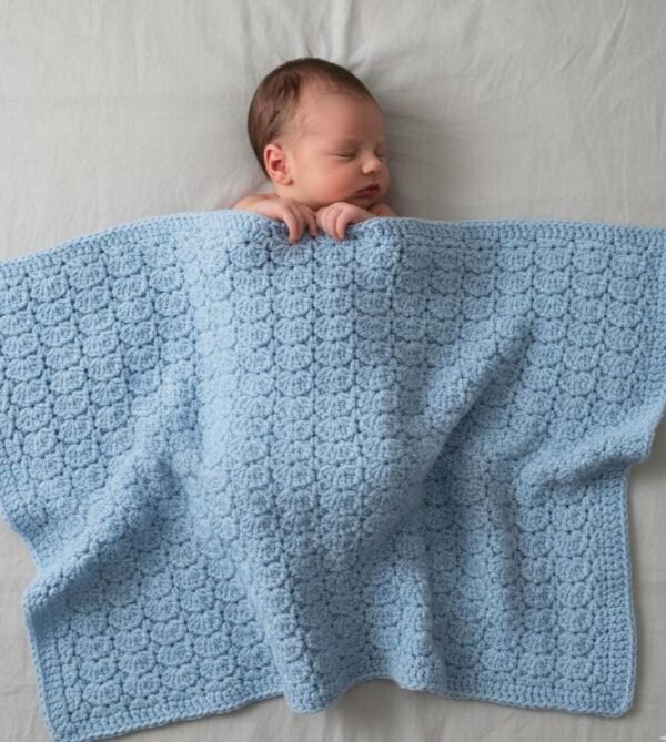 Easy Shell Stitch Crochet Baby Blanket Pattern: Beginner PDF (Digital Download