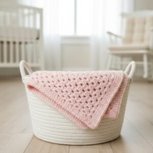 Cozy Shell Stitch Baby Blanket Crochet Pattern PDF | Beginner Friendly Striped or Solid Tutorial