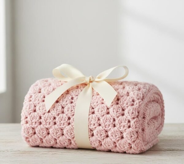 il_fullxfull.7259487063_5o49.jpg Cozy Shell Stitch Baby Blanket Crochet Pattern PDF | Beginner Friendly Striped or Solid Tutorial