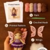 il_fullxfull.7266315337_s88l.jpg Fairy Doll Pattern PDF | Whimsical Amigurumi Fairy Tutorial | Intermediate Crochet Handmade Decor