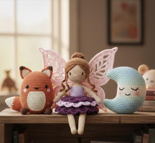 il_fullxfull.7266375183_eeer.jpg Fairy Doll Pattern PDF | Whimsical Amigurumi Fairy Tutorial | Intermediate Crochet Handmade Decor