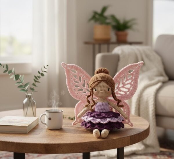 il_fullxfull.7266380385_9sen.jpg Fairy Doll Pattern PDF | Whimsical Amigurumi Fairy Tutorial | Intermediate Crochet Handmade Decor