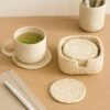 il_fullxfull.7289406612_7f1l.jpg Crochet Coaster Pattern with Holder PDF, Flower Coaster Set, Beginner Friendly