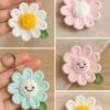 3D Daisy Keychain Crochet Pattern | Puff Stitch Flower PDF | Easy Crochet Gift Tutorial