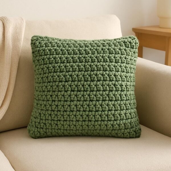 Crochet Pillow Pattern Bundle | Chunky Cushion Cover + Bow Pillow | Beginner Friendly | PDF