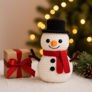 Cozy Snow Friend Crochet Pattern PDF | Amigurumi Snowman