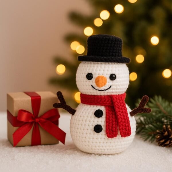 Cozy Snow Friend Crochet Pattern PDF | Amigurumi Snowman