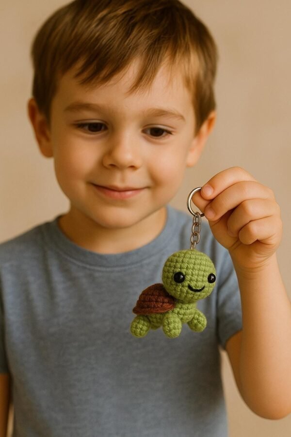 il_fullxfull.7325886664_87ld.jpg Mini Turtle Crochet Pattern PDF | Amigurumi Animal Keychain DIY Tutorial
