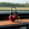 Heart Crochet Keychain Pattern PDF, Beginner Amigurumi Tutorial, Small Stuffed Plush  Gift