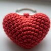 Heart Crochet Keychain Pattern PDF, Beginner Amigurumi Tutorial, Small Stuffed Plush  Gift