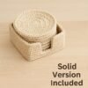 il_fullxfull.7337355409_lkc3.jpg Crochet Coaster Pattern with Holder PDF, Flower Coaster Set, Beginner Friendly