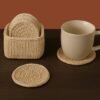 il_fullxfull.7337356817_f3a8.jpg Crochet Coaster Pattern with Holder PDF, Flower Coaster Set, Beginner Friendly