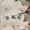 il_fullxfull.7339792576_g82v.jpg Crochet Coaster Pattern Bundle | 2 Easy PDF Patterns – Cat & Pumpkin Coaster Set