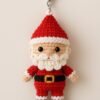 Santa Claus Amigurumi Crochet Keychain Pattern PDF | Beginner Digital File