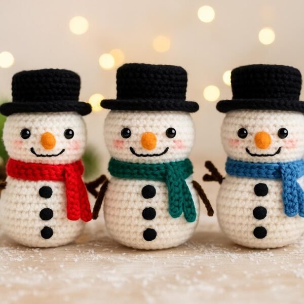 Cozy Snow Friend Crochet Pattern PDF | Amigurumi Snowman