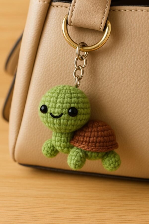 il_fullxfull.7373812377_d0ew.jpg Mini Turtle Crochet Pattern PDF | Amigurumi Animal Keychain DIY Tutorial