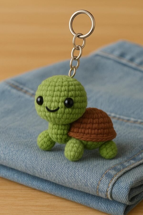 il_fullxfull.7373820557_64ex.jpg Mini Turtle Crochet Pattern PDF | Amigurumi Animal Keychain DIY Tutorial