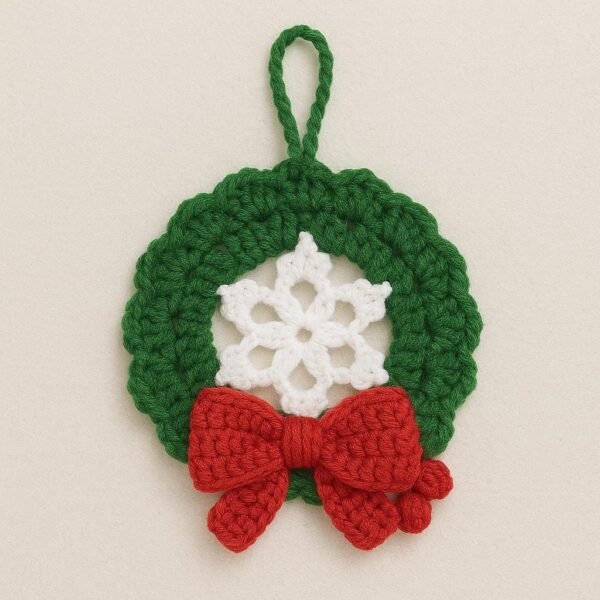il_fullxfull.7375557884_poau.jpg Crochet Christmas Wreath Coaster Pattern | Snowflake Coaster