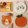il_fullxfull.7387731803_kxo9.jpg Crochet Coaster Pattern Bundle | 2 Easy PDF Patterns – Cat & Pumpkin Coaster Set