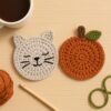 il_fullxfull.7387750671_p0i4.jpg Crochet Coaster Pattern Bundle | 2 Easy PDF Patterns – Cat & Pumpkin Coaster Set